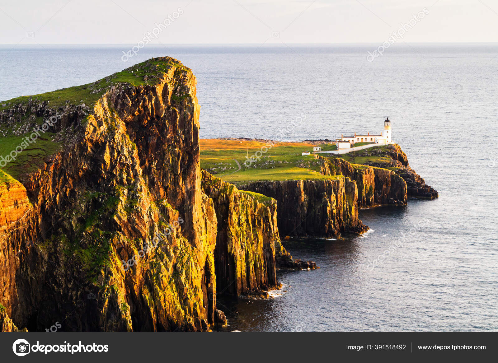 Neist Point Lighthouse Isle Skye Scotland United Kingdom Stock Photo Image By C Kefirm 391518492