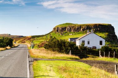 Skye Adası 'nın havadan görüntüsü, İskoçya, İngiltere