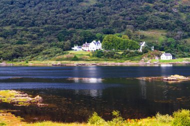 Skye Adası 'nın havadan görüntüsü, İskoçya, İngiltere