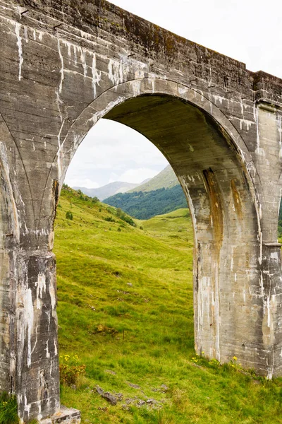 Glenfinnan Viaduct Summertime Westcoast Scotland United Kingdom — Stock Photo, Image