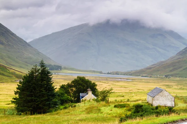 Glencoe Glen Coe Montagnes Col Vue Panoramique Paysage Lochaber Scottish — Photo