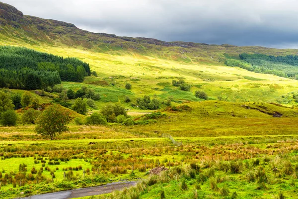 Trossachs Mountains Pass Panoramic View Landscape Lochaber Scottish Higlands Scotland — Stock Photo, Image