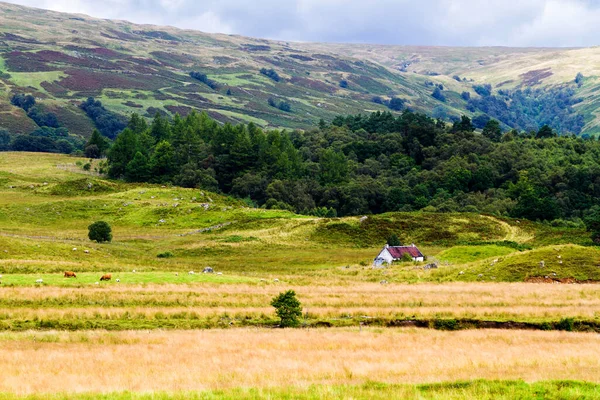 Trossachs Mountains Pass Panoramic View Landscape Lochaber Scottish Higlands Scotland — Stock Photo, Image