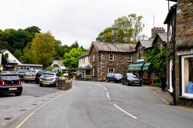 AMBLESIDE, İngiltere - 24 AĞUSTOS 2016: Lake District National Park, İngiltere