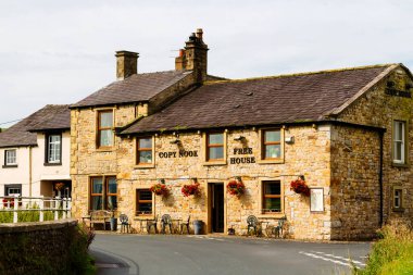 BLACKBURN, ENGLAND, İngiltere - 28 Eylül 2016: Eski bir ev, Blackburn, İngiltere, İngiltere 'de el yapımı eşyalar ve hediyelik eşyalarla yerel el sanatları mağazası