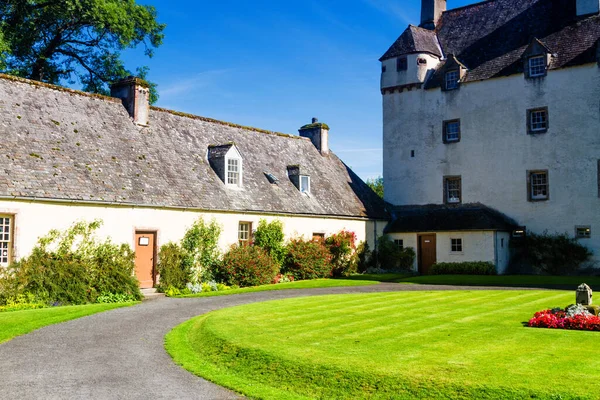 Traquair Scotland August 2017 Legrégebbi Lakott Ház Skócia Kastély Traquair — Stock Fotó