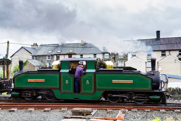 Ffestiniog Wales Août 2016 Ffestiniog Steam Railway Gare Snowdonia National — Photo