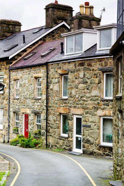 Dolgellau Wales Août 2017 Anciennes Maisons Pierre Dans Vieux Village — Photo