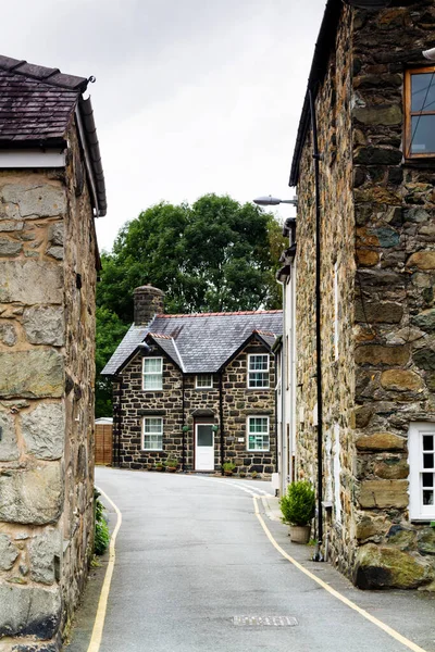 Vue Aérienne Vieux Village Dans Parc National Snowdonia Pays Galles — Photo