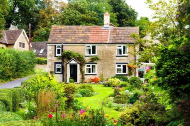 Cotswolds 'daki eski tarz ev 