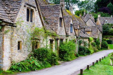 İngiltere 'nin Bibury köyündeki Arlington Row Evleri