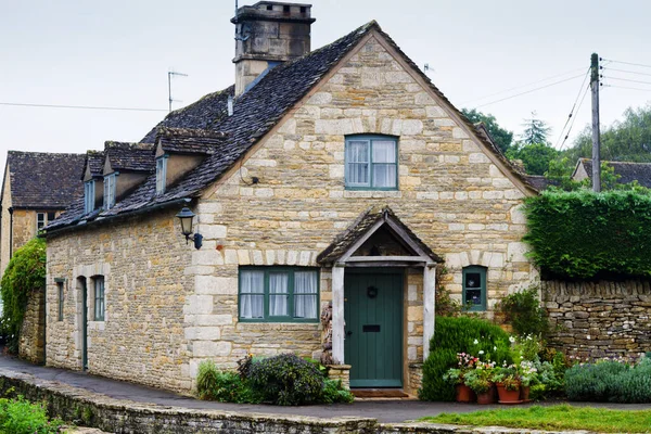 Old Style English House Cotswolds Know Area Outstanding Beauty Aonb — Stock Photo, Image