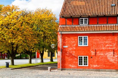 COPENHAGEN, DENMARK - 6 Ekim 2016: Kopenhag, Danimarka 'da Kale Kastellet.