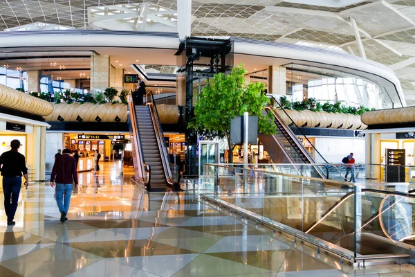 Baku Azerbaijan November 2016 Security Check Area Main Terminal Heydar — Stock Photo, Image