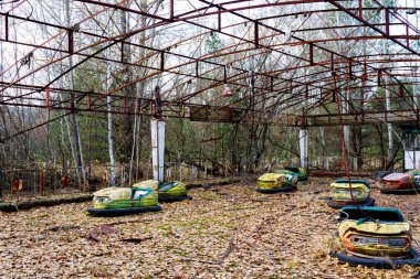 Pripyat, Çernobil yabancılaşma bölgesinde terk edilmiş bir lunapark..