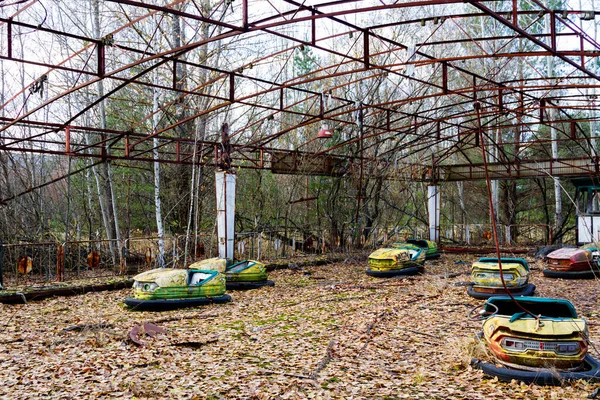 Parc Attractions Abandonné Pripyat Zone Aliénation Tchernobyl — Photo