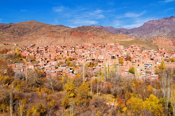 伊朗中部的Abaneh山村 教科文组织世界遗产场址 — 图库照片