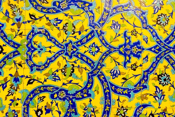 Colorful Oriental Geometric Design Pattern Commonly Met Persian Mosques Medresses — Stock Photo, Image