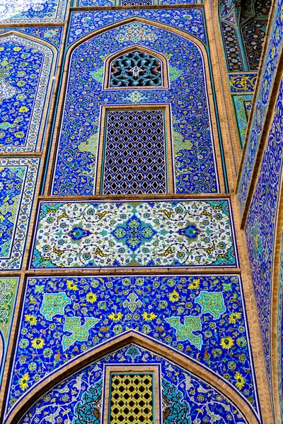 Колоритний Геометричний Дизайн Візерунок Які Зазвичай Зустрічаються Перських Мечетях Медресе — стокове фото