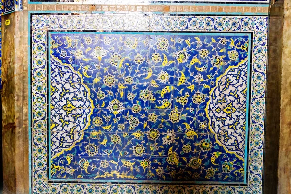 Färgglad Orientalisk Geometrisk Design Och Mönster Möts Ofta Persiska Moskéer — Stockfoto