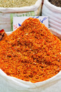 İran pazarındaki Saffron, Şiraz, İran