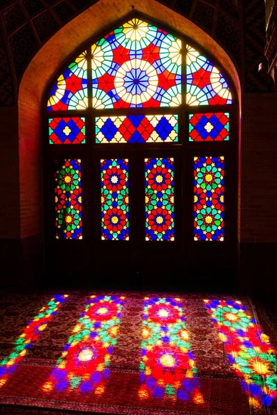 Shiraz Irán Noviembre 2016 Mezquita Nasir Mulk Mezquita Rosa Shiraz — Foto de Stock