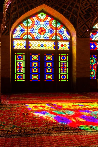 Shiraz Irán Noviembre 2016 Mezquita Nasir Mulk Mezquita Rosa Shiraz —  Fotos de Stock