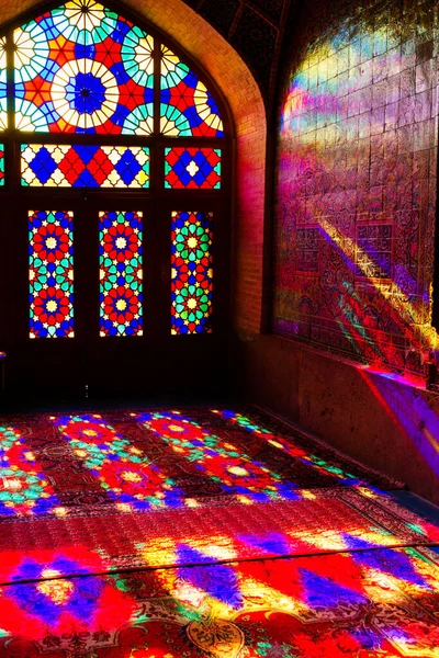 Shiraz Iran November 2016 Nasir Mulk Moskee Pink Moskee Shiraz — Stockfoto