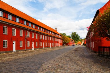 COPENHAGEN, DENMARK - 8 EKİM 2016: Kopenhag, Danimarka 'daki Kastellet Kalesi.