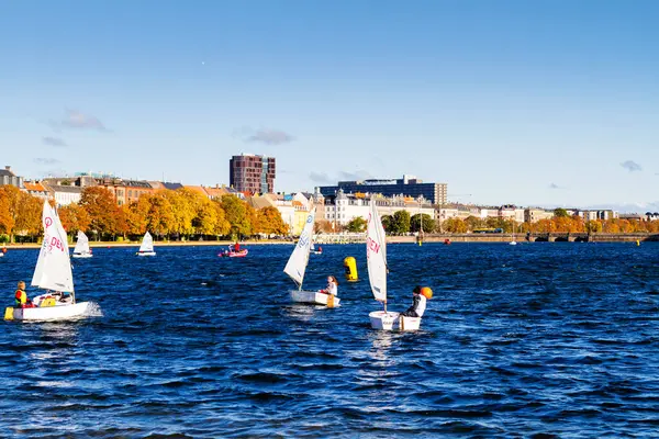 Kopenhagen Dänemark Oktober 2016 Wettbewerb Für Kleinboote Stadtzentrum Von Kopenhagen — Stockfoto