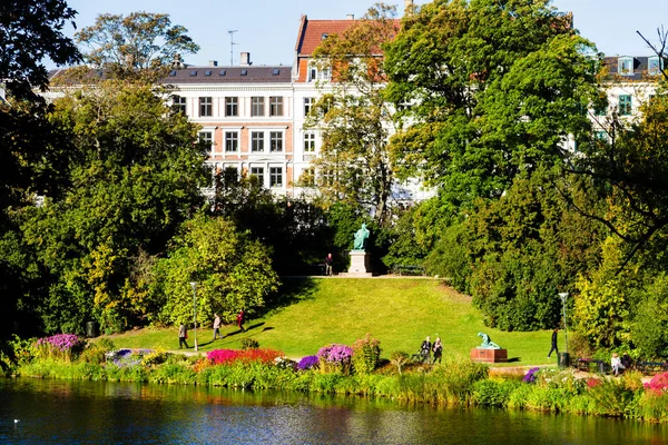 Copenhagen Denmark Oct 2016 Botanical Gardens Lake Autumn Copanhagen — Stock Photo, Image