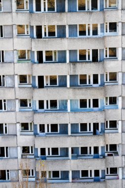 Pripyat. Çernobil Yasak Bölge 'deki hayalet kasaba. Terk edilmiş ev.