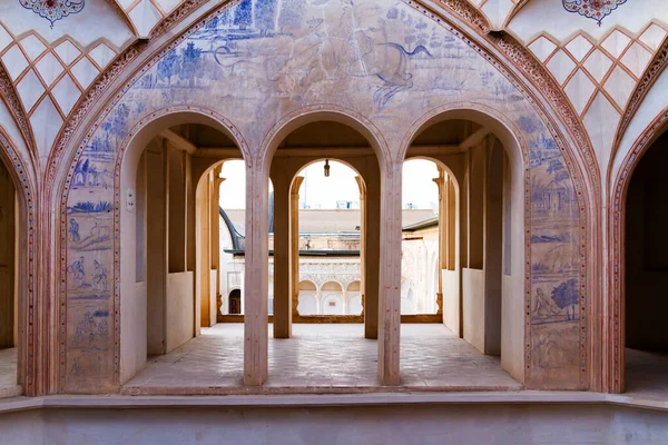 Casa Histórica Tabatabei Kashan Irán — Foto de Stock