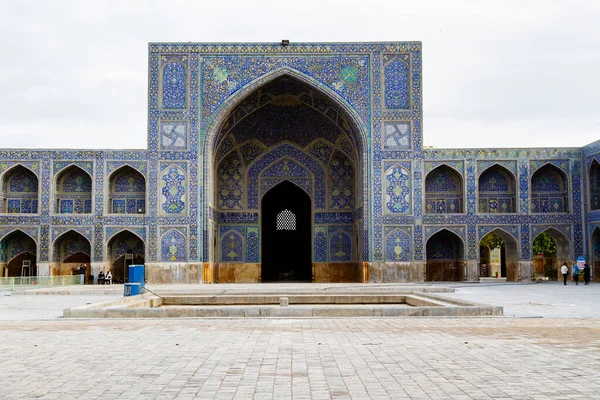 Masjed Jadid Abbasi Eller Shah Stora Kungliga Moskén Tak Med — Stockfoto