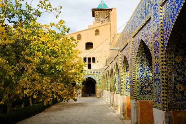 Masjed Jadid Abbasi Shah Gran Techo Mezquita Real Con Adorno — Foto de Stock