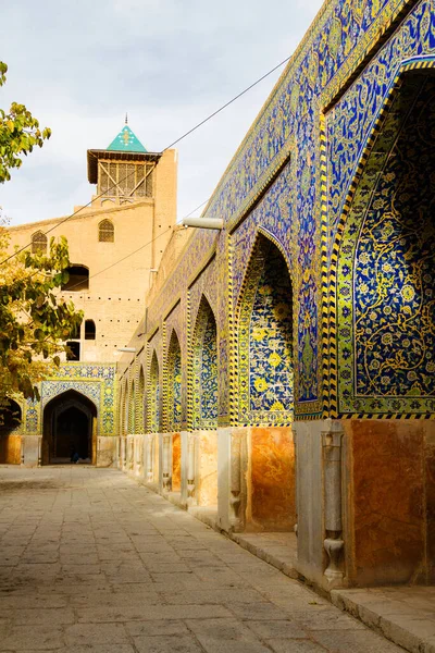 Masjed Jadid Abbasi Nebo Shah Velký Královský Mešita Strop Modrými — Stock fotografie