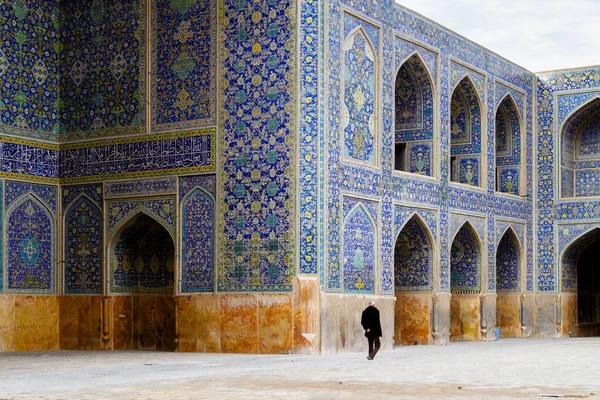 Masjed Jadid Abbasi Shah Gran Techo Mezquita Real Con Adorno — Foto de Stock