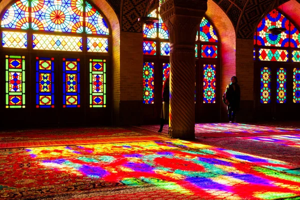 Shiraz Iran 2016年11月21日 Nasir Mulk清真寺或平克清真寺 伊朗设拉子 它建于1888年 在波斯语中被称为Masjed Naseer Molk — 图库照片