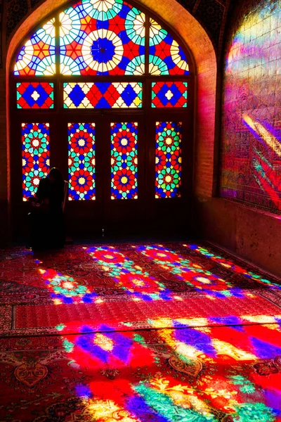 Shiraz Iran November 2016 Nasir Mulk Mosque Pink Mosque Shiraz — 스톡 사진