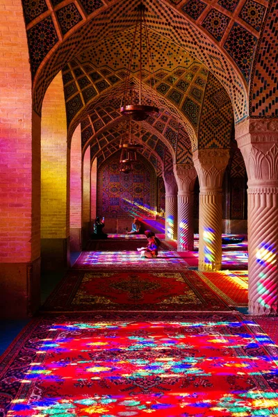 Shiraz Iran November 2016 Nasir Mulk Mosque Pink Mosque Shiraz — 스톡 사진