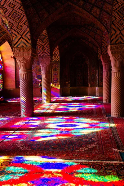Shiraz Irão Novembro 2016 Mesquita Nasir Mulk Mesquita Rosa Shiraz — Fotografia de Stock