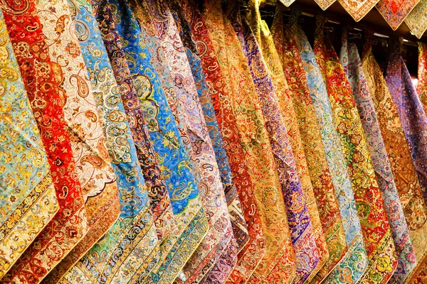 Traditionelle Schals Auf Einem Markt Shiraz Iran Naher Osten Asien — Stockfoto
