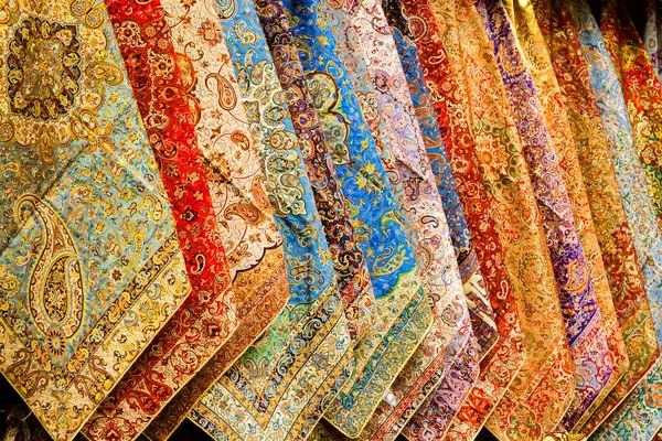 Традиционные Шарфы Рынке Ширазе Иран Ближний Восток Азия — стоковое фото