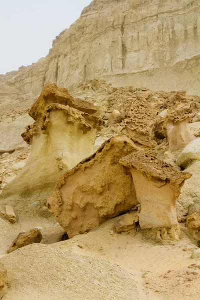 チャフカ スターズ バレー Qeshm島 イラン 穏やかな砂嵐の中で撮影された写真 — ストック写真