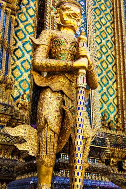İblis Muhafız Wat Phra Kaew (Zümrüt Buda Tapınağı) Büyük Saray Bangkok