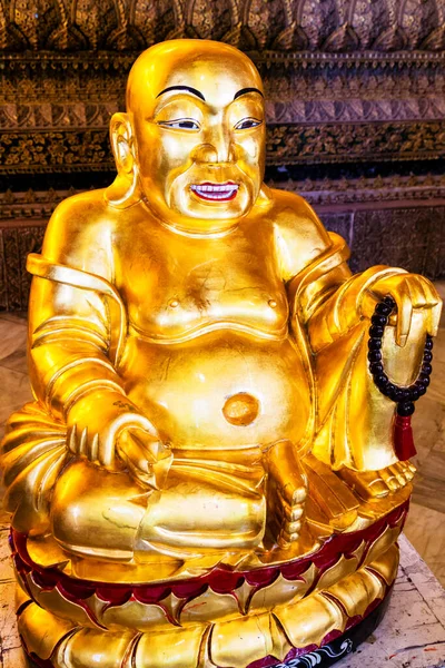 Bangkok Tailandia Feb 2017 Estatua Buda Oro Salón Del Templo — Foto de Stock