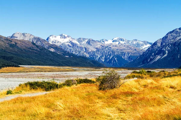 Imagem Panorâmica Bela Paisagem Arthur Pass National Park Verão Ilha — Fotografia de Stock