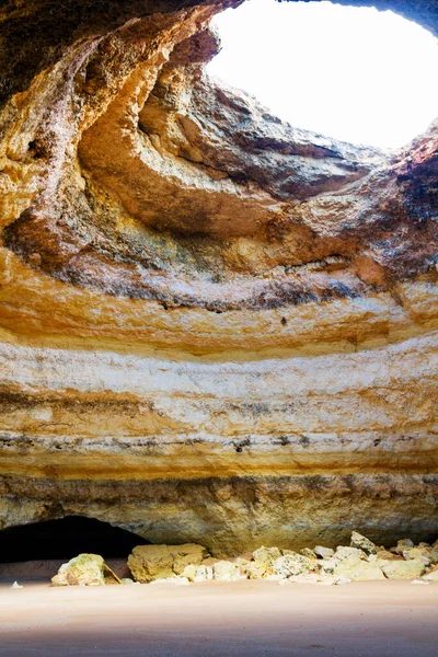 Σπήλαια Benagil Στην Ακτή Algarve Στην Πορτογαλία Ακτή Φημίζεται Για — Φωτογραφία Αρχείου
