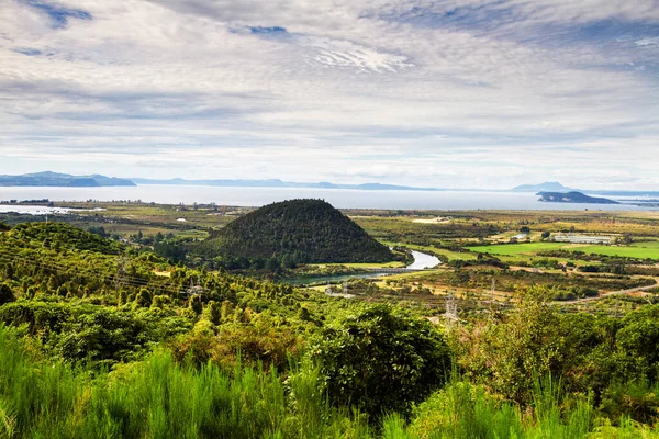 Літо Влітку Північному Острові Нова Зеландія Відкривається Чудовий Краєвид Панорама — стокове фото
