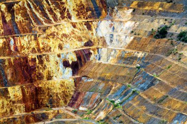 Martha Madeni, Açılmış Altın Madeni, Waihi, Yeni Zelanda. Tarihsel endüstriyel manzaraya sahip teknolojik bir topluluğun olağanüstü bir örneği..